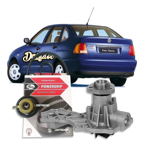 Kit Distribucion Vw Polo Gol Saveiro 1,9 Diesel + Bomba