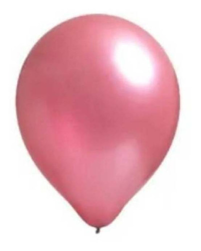 Globo látex CyP redondo rosa 10" - 50 unidades