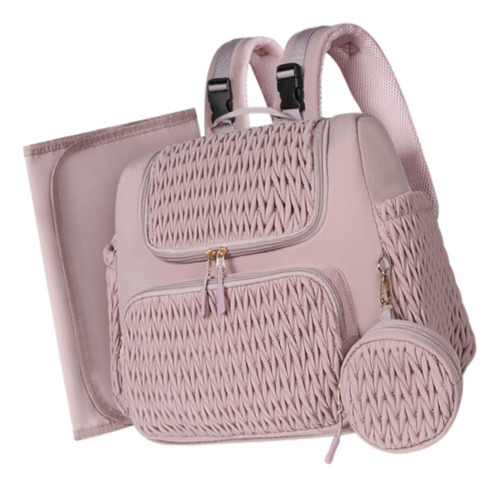 Bolsa De Pañales Mochila Portátil De Nailon Bolsa De Rosa