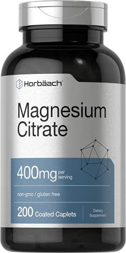 Citrato De Magnesio 400 Mg 200 Capsulas Horbaach