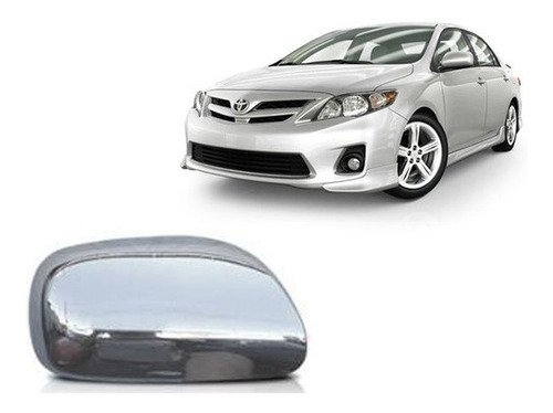 Apl Retrovisor Cromada S/ Pisca Corolla 08 / Etios12 Unid