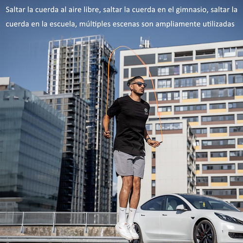 W 2pzs Cuerda For Saltar Ajustable Gym For Niños Y Adultos