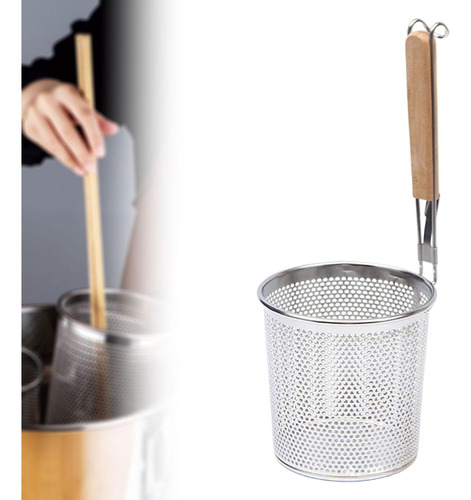 Colador De Pasta De Acero Inoxidable Con Mango De 14cm