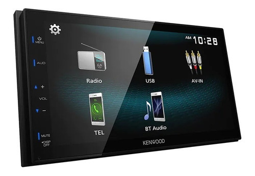 Radio Kenwood Monitor 6.8' Dvd - Usb - Bt - Din Dmx125bt