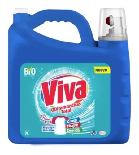 Detergente Viva Poder Dual Con Clorox  9 L