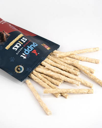 Palitos De Carnaza Para Perro, Sabor Natural, 40 Pack, 12 Cm, 99% Digerible, Premios Premium, Rico En Proteínas, Masticables De Larga Duración, Sin Químicos, Puppit,razas Pequeñas, Razas Medianas