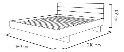 Cama Con Respaldo King Omi Cerchastudio Madera Sólida