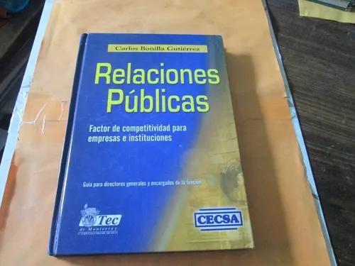 comprar Relaciones Publicas, Carlos Bonilla Gutiérrez