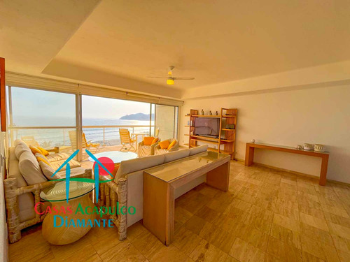 Cad Residencial Playamar Caoba 501. De Playa. Terraza Con Vista Al Mar