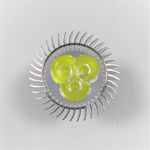 Pack - Bombillo Led Dicroico Gu10 3x1w, Luz Blanca Fria