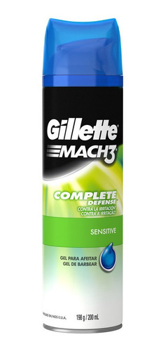 Gillette Mach3 Complete Defense Sensitive Gel Afeitar 198g