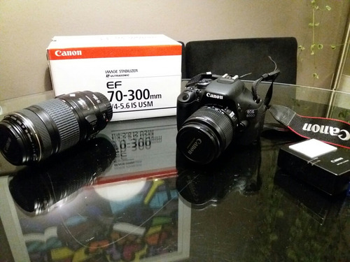 Camera Canon 600d Lente 70-300 Impecável
