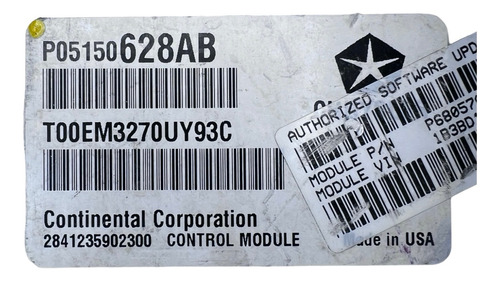 Computadora Dodge Avenger 3.6l 2011 P05150628ab (Usado)