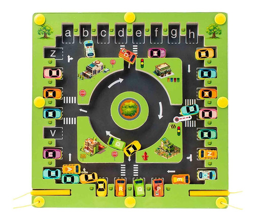 Tablero De Letras Del Laberinto Del Alfabeto Magnético,