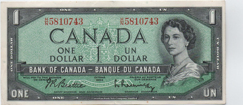 Banco De Canada 1 Dolar 