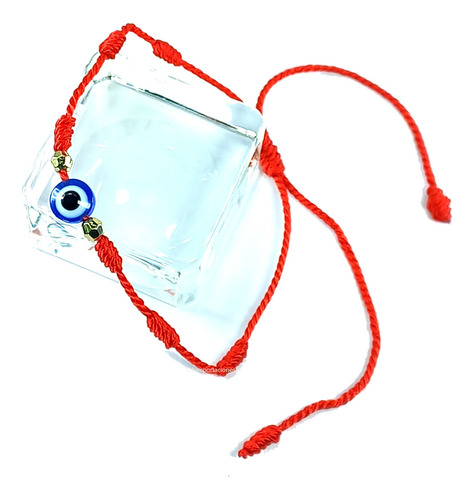 Pulsera Ojo Turco - Hilo Rojo Ajustable + Consagrada + Mod2