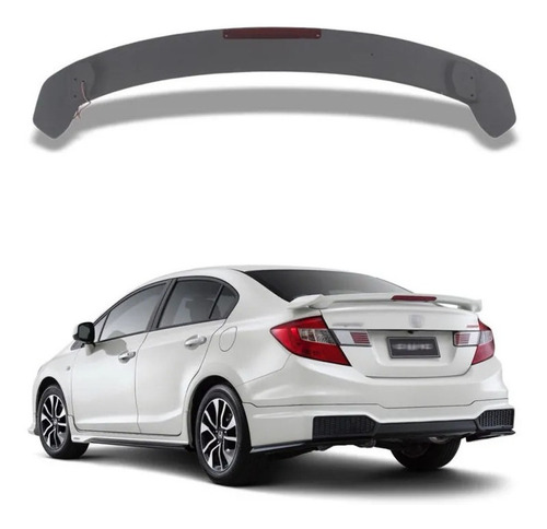 Aleron Spoiler Trasero Honda Civic G9 Sin Pintura Con Led