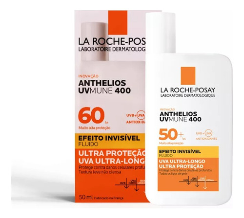 Protetor La Roche Anthelios Unmune 400 Fps60 Ef.invis. 50ml