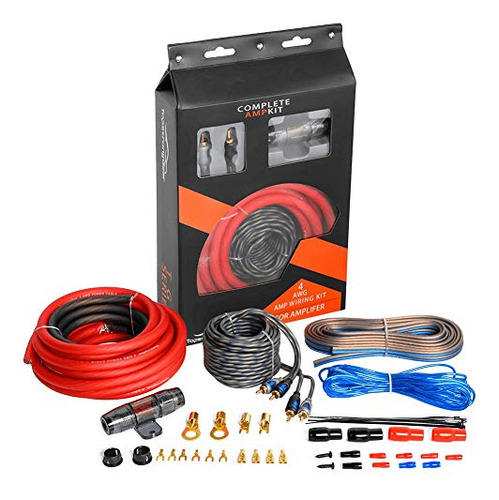 Kit Amplificador 4 Awg Topstronggear - Instalación Cables