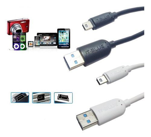 10 Cabo Usb P/ Controle Playstation 3 Ps3 V3 Filtro Atacado