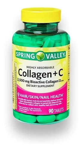 Spring Valley Colágeno + C 90 Tabletas Tienda 