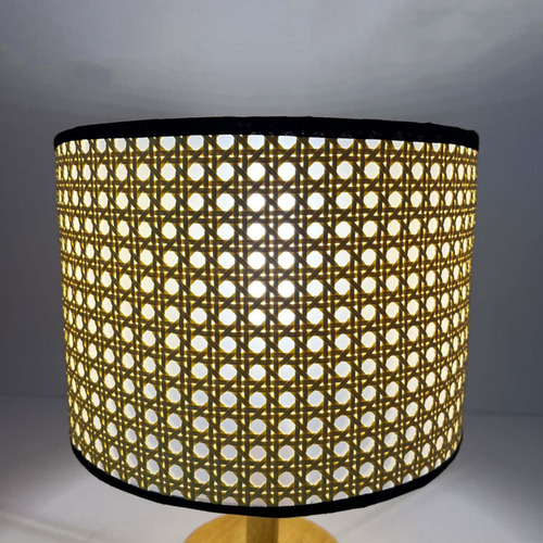 Pantalla De Tambor , Pantalla De Lámpara Café 25cmx18cm