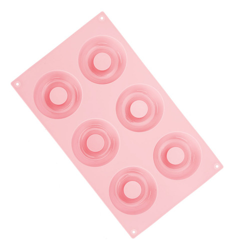 Molde Para Hornear Rosquillas De Silicona Con 6 Cavidades