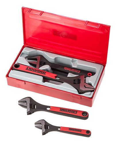 Teng Tools Ttadj04 - Juego De 4 Llaves Ajustables Tpr Grip