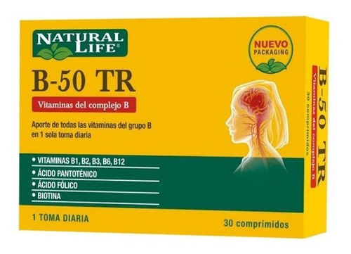Natural Life B 50 Complex 30 Comp Vitaminas Para Cabello