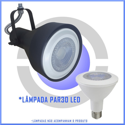 Imagem 2 de 7 de Spot Perfilado P/ Lampada Par30 Led 20 Unid Iluminação