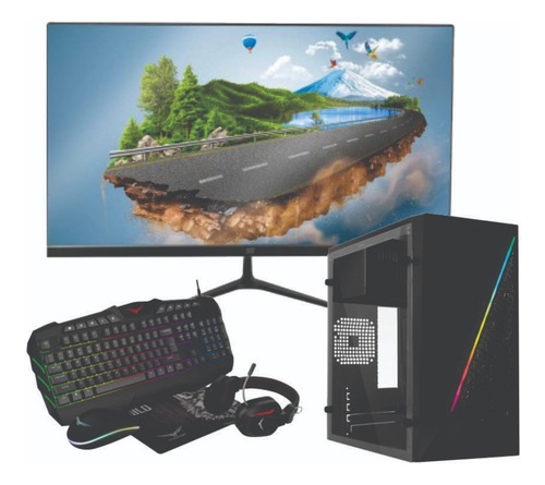 Computadora Gamer Ryzen3 /8gb/ Ssd 48gb/wifi /23.8 /