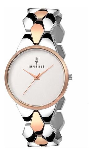 Reloj Mujer Imperious Imp-white10 Automático Pulso Plateado 