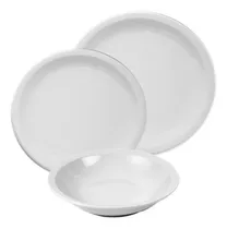 Comprar Vajilla Porcelana 12 Pzas Playos + Hondos + Postre Tsuji 450