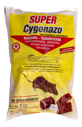 Mata Rata En Bloques 1 Kg Bromadiolone Raticida