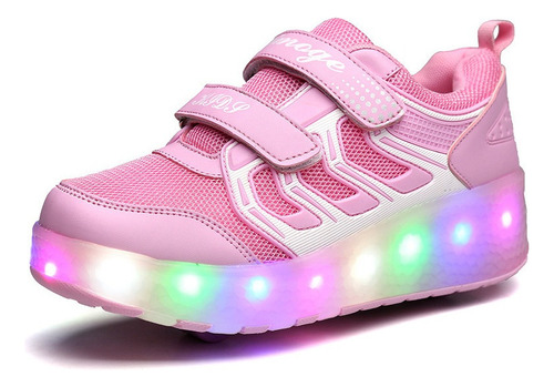 Patines De Tenis Led Con 2 Ruedas, Zapatos Deportivos