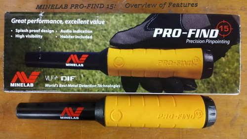 Imagen 5 de 6 de Minelab Pro Find 15 Detector De Metales Pinpointer Oro Playa
