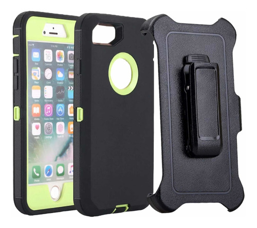 Forro Para iPhone 7 8 Tipo Otterbox Con Clip De Guinda