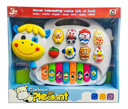 Piano Organo Vaca Musical Infantil Bebe New Cod 840b Bigshop