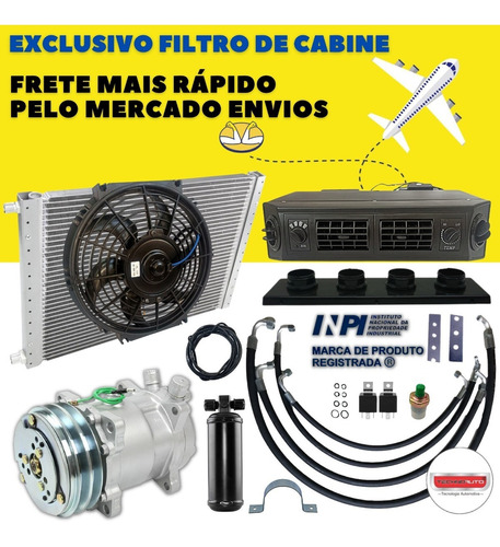 Kit De Ar Condicionado Automotivo Universal 12v Technoauto