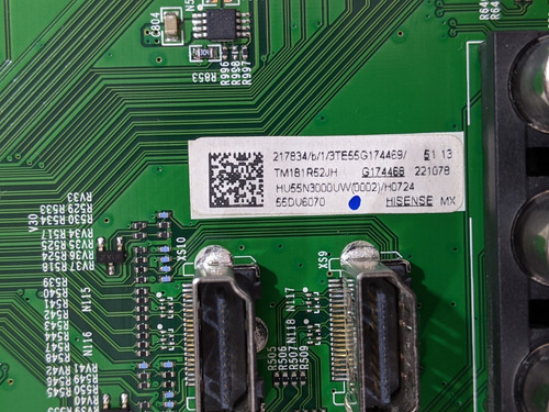 Imagen 3 de 4 de Mainboard Hisense 55du6070/ 3000uw(0002)/ Rsag7.820.6715/roh