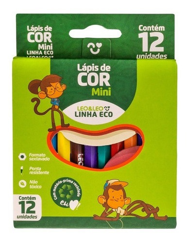 Mini Lápis De Cor 12 Cores - Atacado 36 Unid Tamanho Pequeno