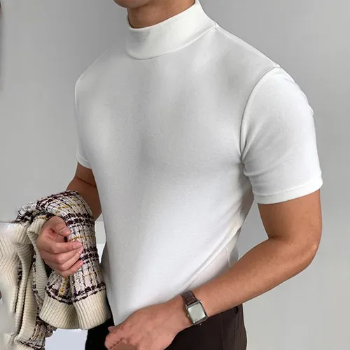 Camisetas manga corta cuello alto hotsell