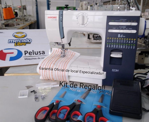 Imagen 4 de 9 de Janome 523h + 3 Tijeras + Pie Falso Overlock Full Gtía 3años