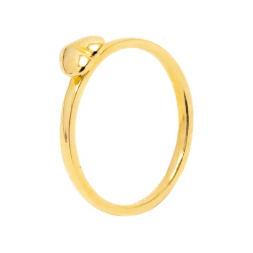 Anillo Corazón Mini Oro Italy 14 Kilates. Oro Fino Joyería.