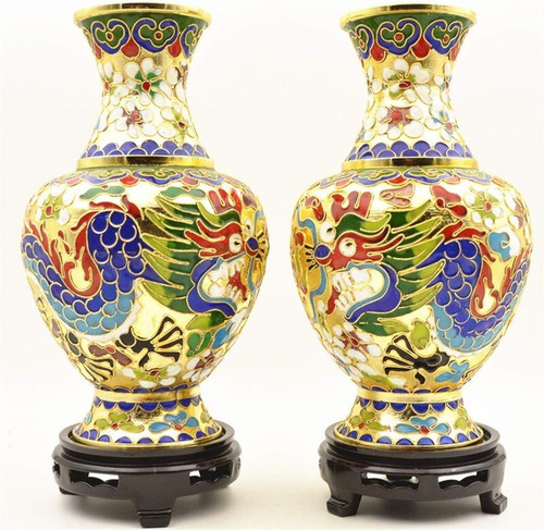 Vase, Regalo De Artesanía China, Alambre De Cobre Hecho A Ma