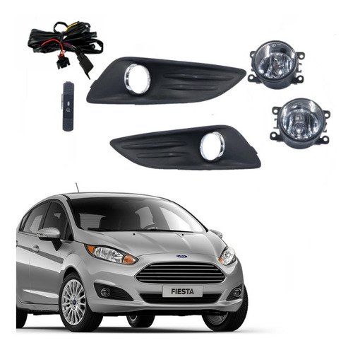 Kit De Neblineros Ford Fiesta 2014 - 2017 / Envío Gratis 