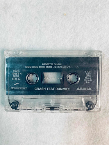 Crash Test Dummies Mmm Mmm Mmm Mmm Cassette Casete Usa 1993 (Usado)