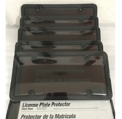Porta Placa Ahumado 95% Protector De Matricula O Cubre Placa