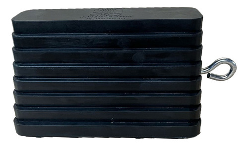 Tope Chock Block Para Llanta De Camion Hule Alta Calidad Negro