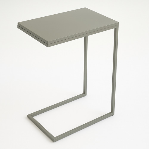 Mesa Gris Diseño Grapa Multifuncional Mesa Lateral Auxiliar